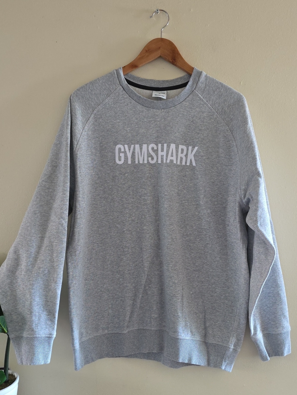 GYMSHARK Men's Fleece Lined Crewneck Sweatshirt - Heathered - XL